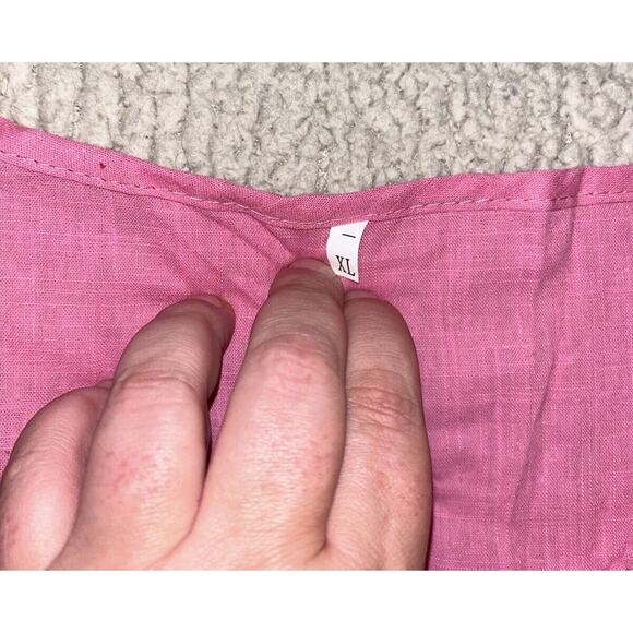 Ladies Casual Half Sleeve Tops T Shirts Women Loose V Neck Lace Shirts Blouse - Picture 6 of 6